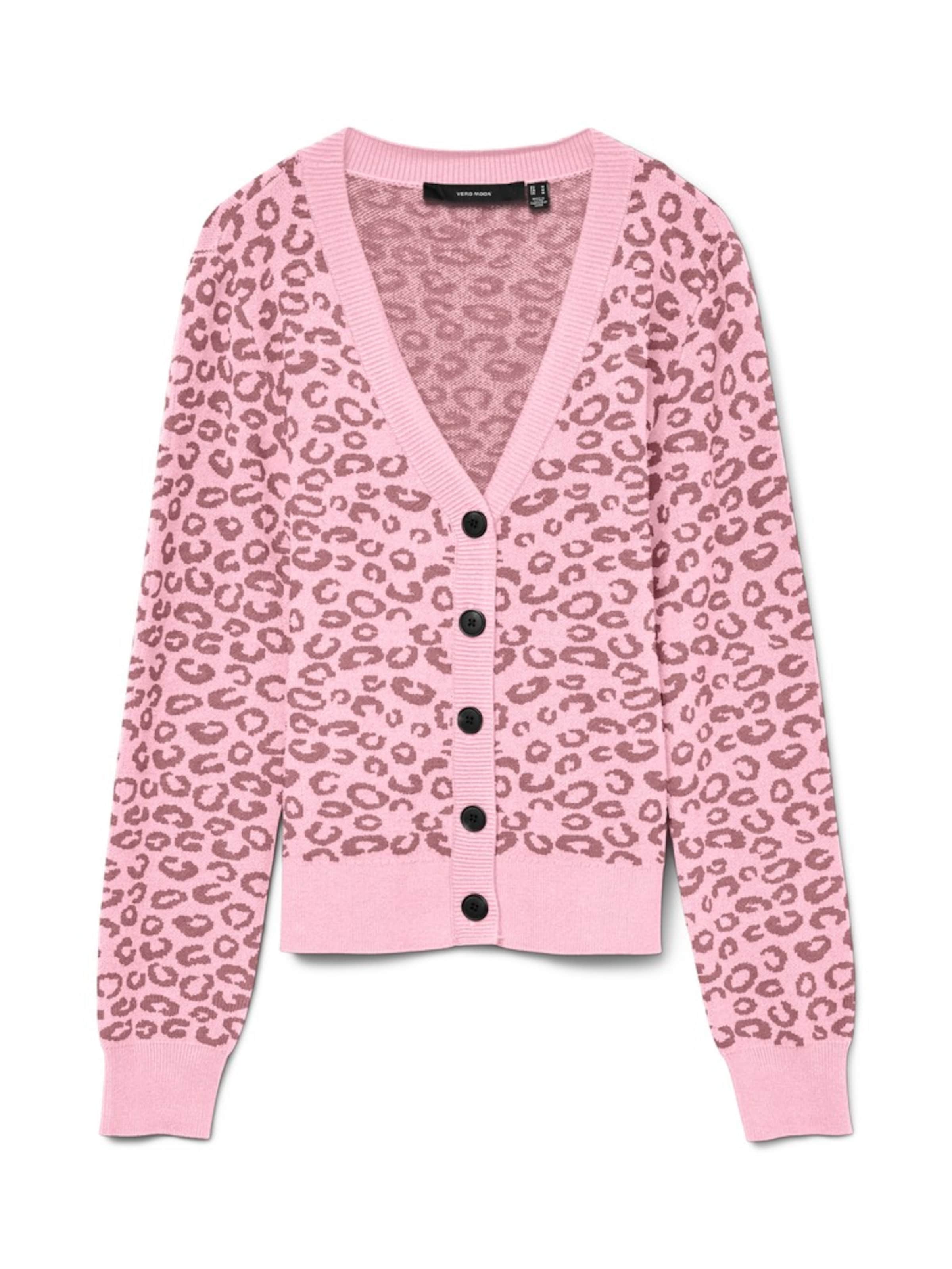 VERO MODA Strickjacke 'VMNANCY' in Pink: Vorderseite