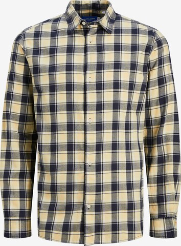 JACK & JONES Button Up Shirt 'JOSHUA' in Yellow: front