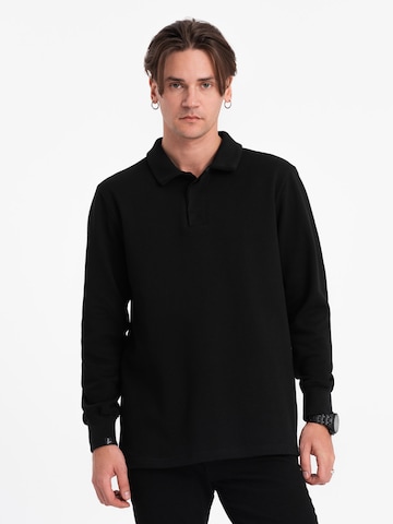Sweat-shirt 'OM-SSNZ-0149' Ombre en noir : devant