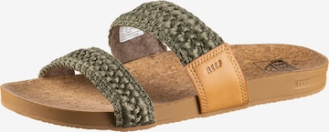 REEF Beach & Pool Shoes in Green: front