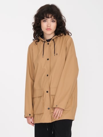 Volcom Performance Jacket 'RAINSTONE ' in Brown: front