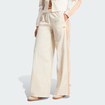 ADIDAS ORIGINALS Wide leg Trousers in Beige: front