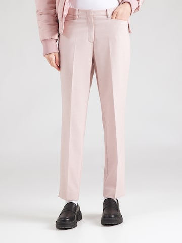 Slimfit Pantaloni cu dungă 'HEDY' de la MORE & MORE pe roz: față