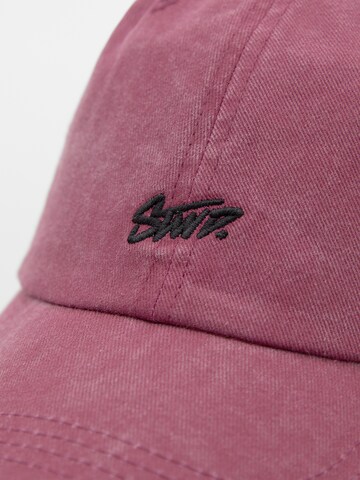 Casquette Pull&Bear en rouge