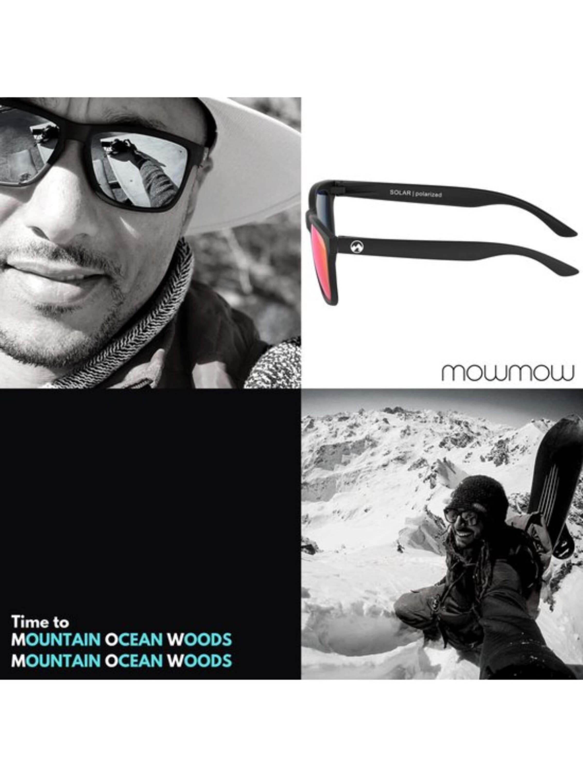Mowmow - Gafas de sol deportivas 'MowMow Opal LIMITED Sunglasses - Polarized - Men - Women' en rojo