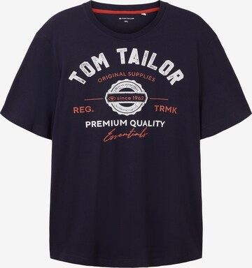 T-Shirt TOM TAILOR Men + en bleu : devant