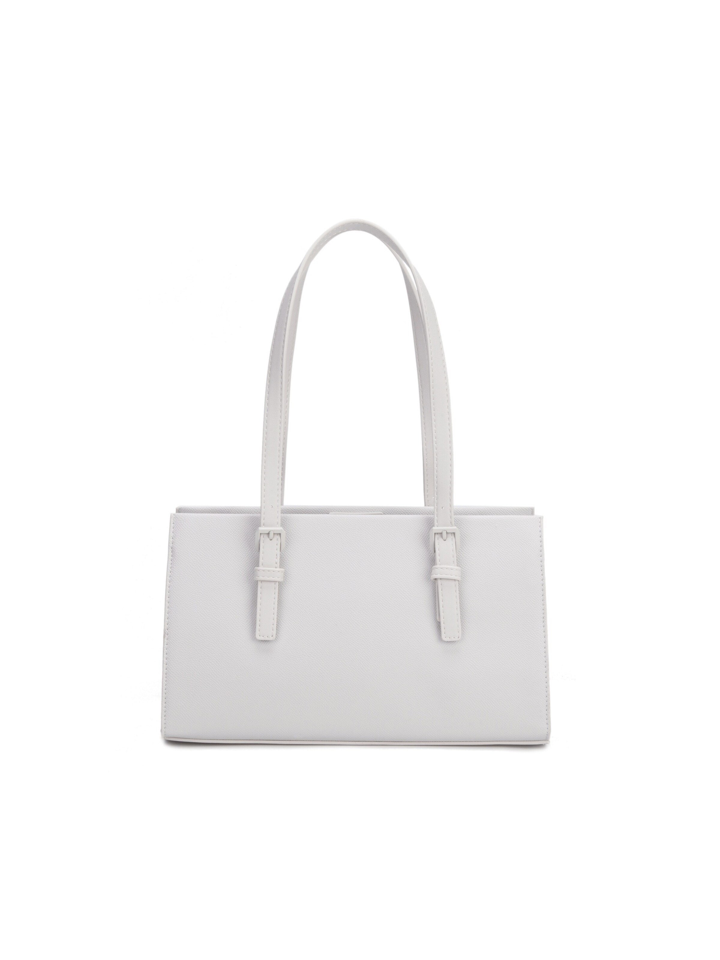 Borsa a spalla 'Borsa a spalla David Jones ecopelle Saffiano manici piatti regolabili' di David Jones in beige