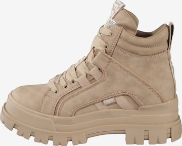 BUFFALO Veterlaarsjes 'Aspha' in Beige: voorkant