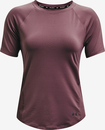 T-shirt fonctionnel 'Rush' UNDER ARMOUR en violet : devant