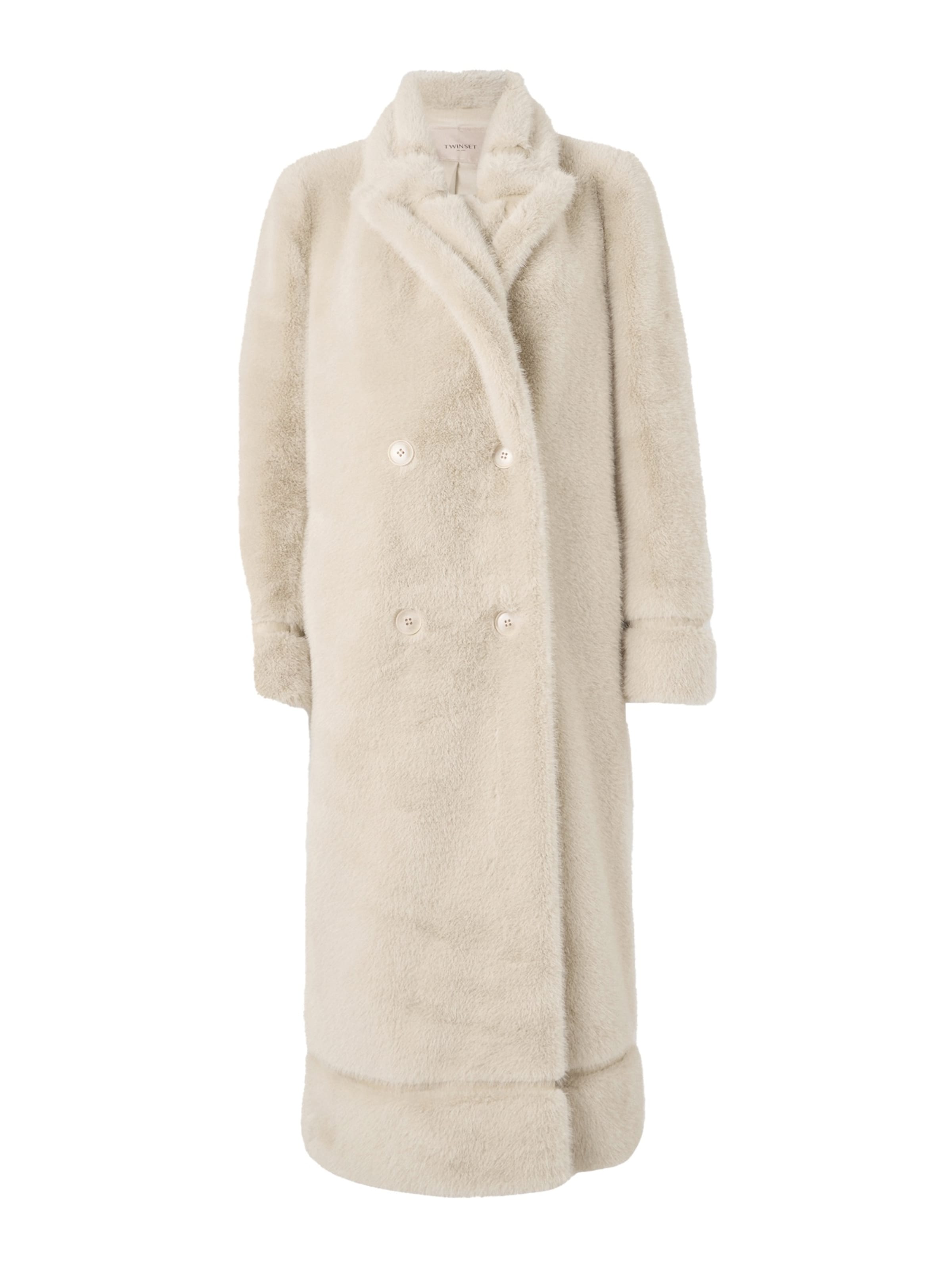 Twinset Χειμερινό παλτό σε μπεζ: μπροστά