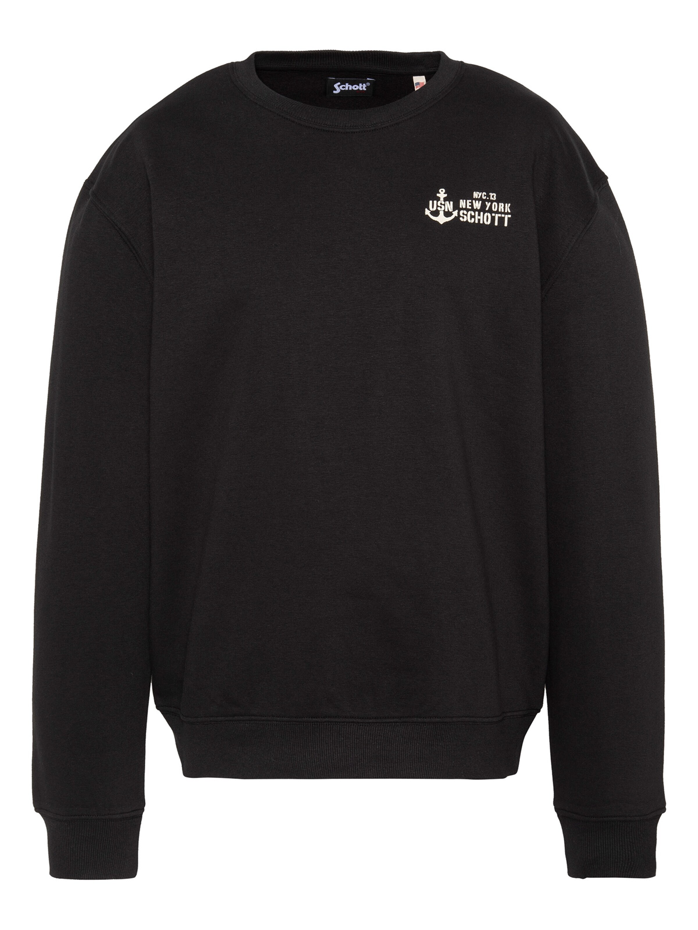 Schott NYC Sweatshirt in XL in Black, Item view