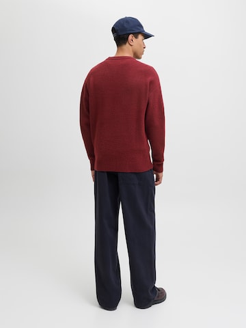 JACK & JONES - Pullover 'JJESOHO OLLIE' em vermelho