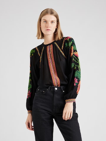 Derhy Bluse 'BELINDA' in Schwarz: Vorderseite