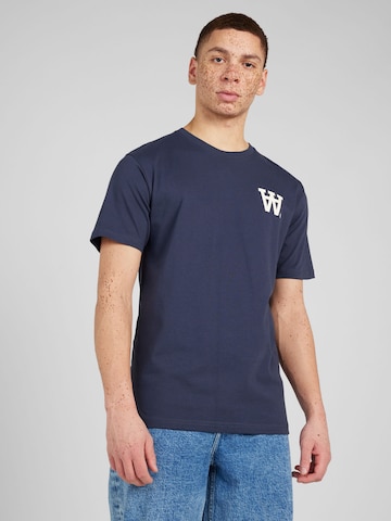 WOOD WOOD Bluser & t-shirts 'Ace AA' i blå: forside