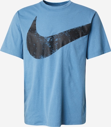 NIKE Sportshirt 'Hyverse Swoosh' in Blau: Vorderseite