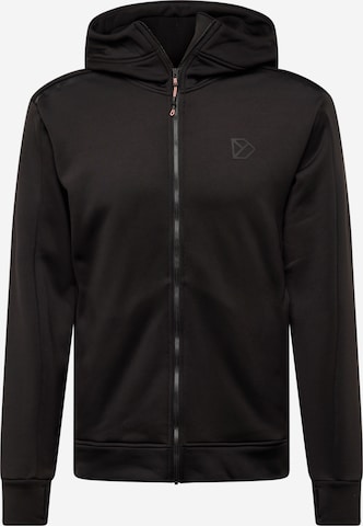 Didriksons - Sudadera con cremallera deportiva 'ACKE' en negro: frente