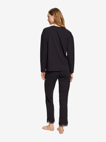 ESPRIT Pyjama in Schwarz