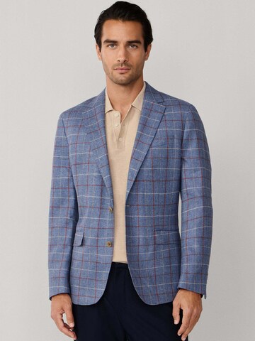 Coupe regular Veste de costume Hackett London en bleu : devant