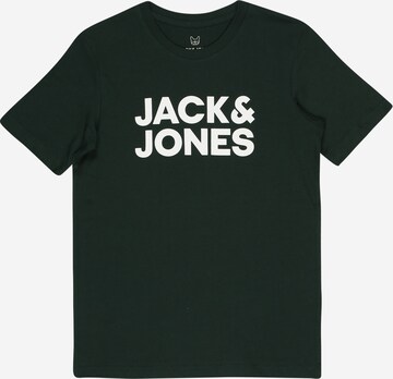 žalia Jack & Jones Junior Marškinėliai 'ECORP': priekis