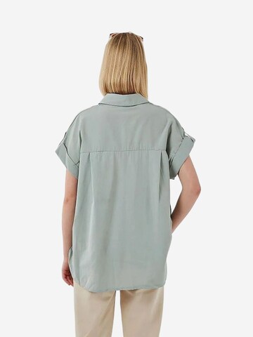 MixRay Oversized Shirt 'Hemden' in Green