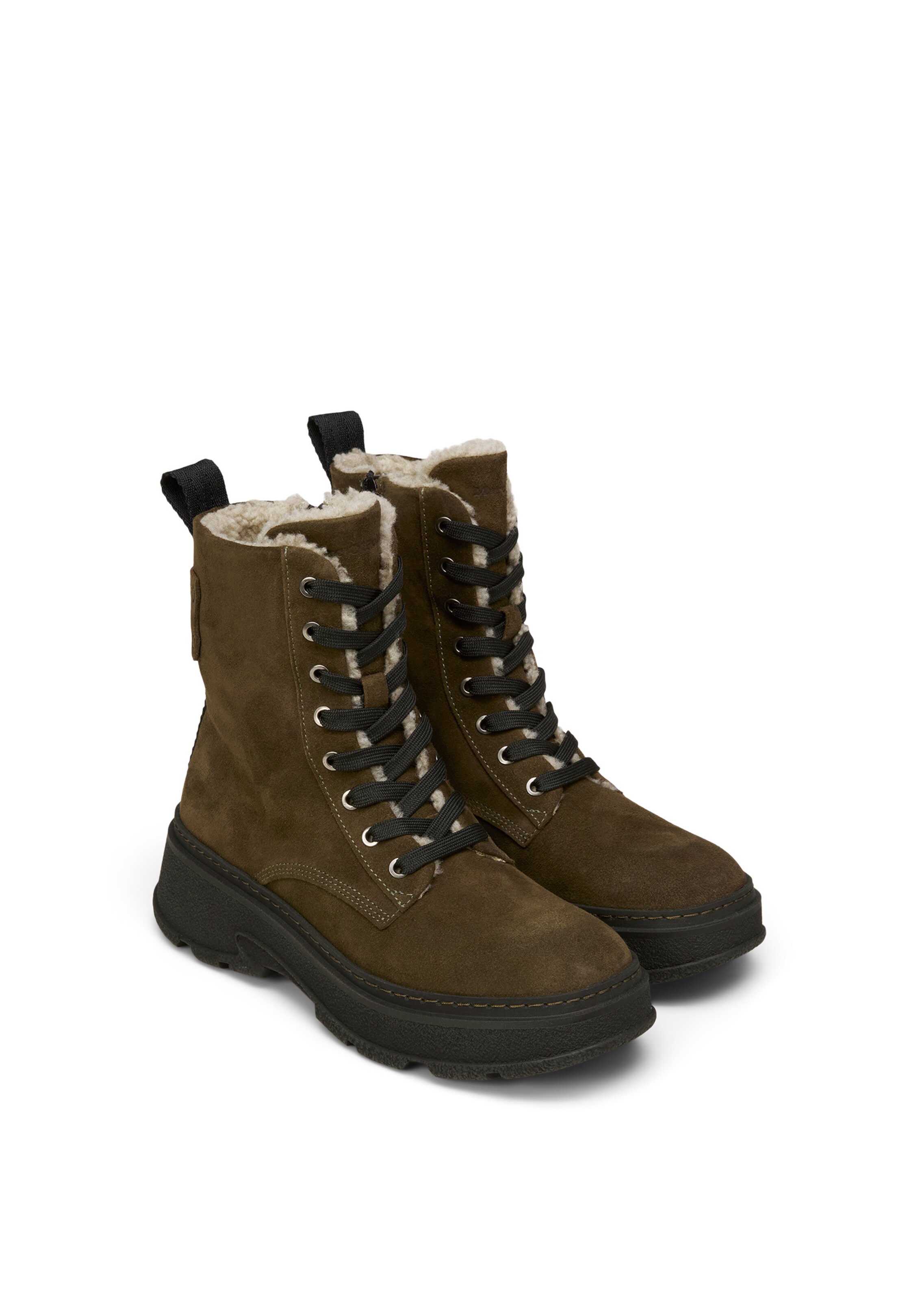 Bottines à lacets 'Elisa' Marc O'Polo en vert