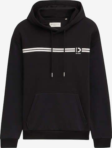 Sweat-shirt TOM TAILOR DENIM en noir : devant
