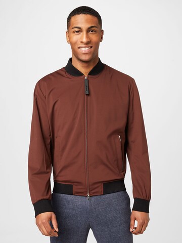 Veste mi-saison 'Hanry' BOSS Black en marron : devant