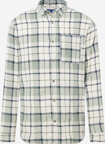 JACK & JONES Regularny krój Koszula 'ROWEN GRINDLE WILLOW' w kolorze zielony: przód