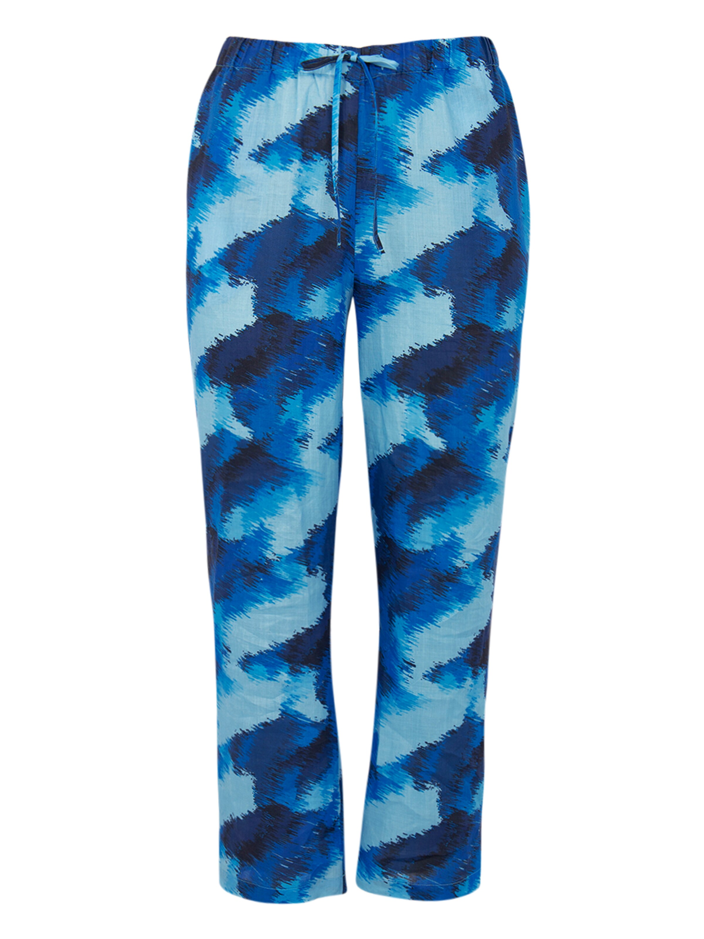 YOEK Loosefit Broek in Blauw: voorkant