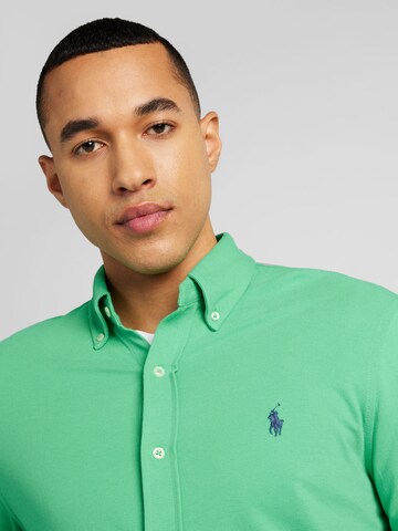 Coupe slim Chemise Polo Ralph Lauren en vert