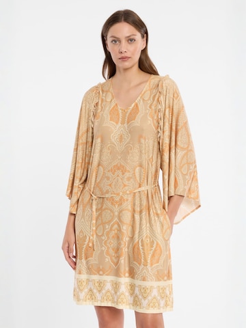 Robe 'Doreyal' Ana Alcazar en beige : devant