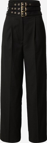 Hoermanseder x About You Pleat-front trousers 'Jill' in Black: front