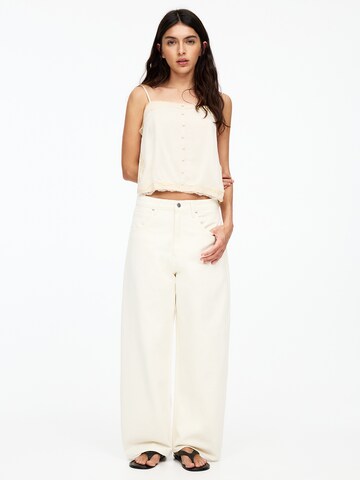 Pull&Bear Baggy Дънки в бежово