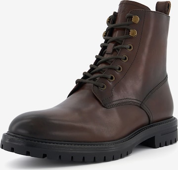 Dune LONDON Lace-Up Boots in Brown: front