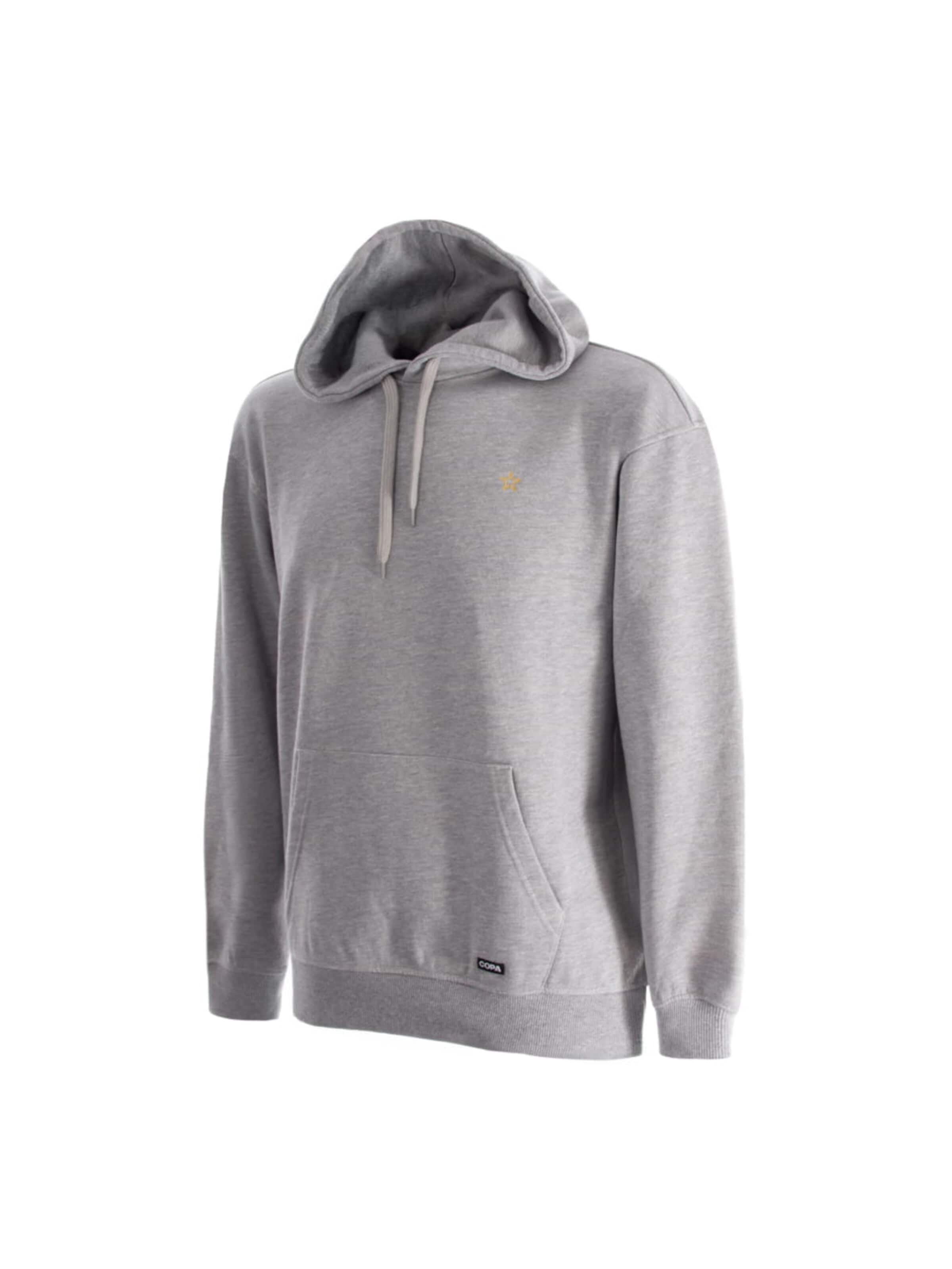 COPA FOOTBALL Trui 'England Legends Geborduurde Hoodie' in Grijs: voorkant