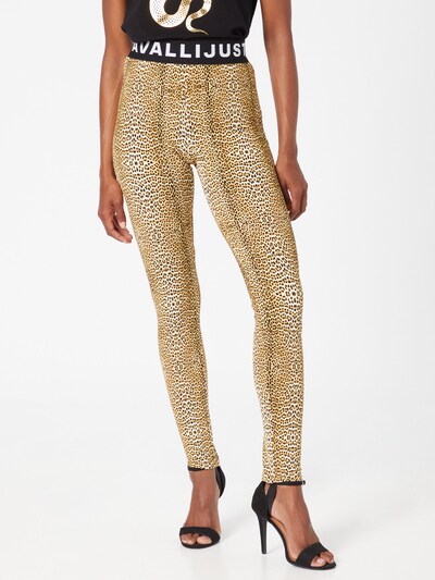 Leggings Just Cavalli pe bej / maro / negru / alb, Vizualizare model