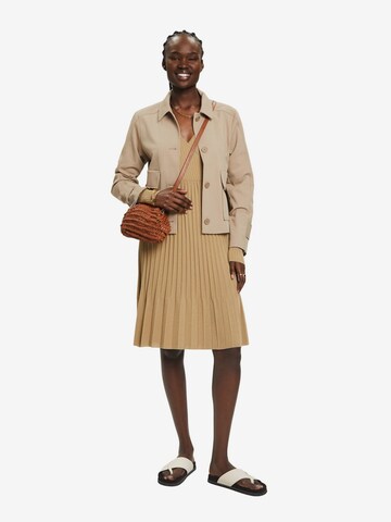 ESPRIT Knitted dress in Beige