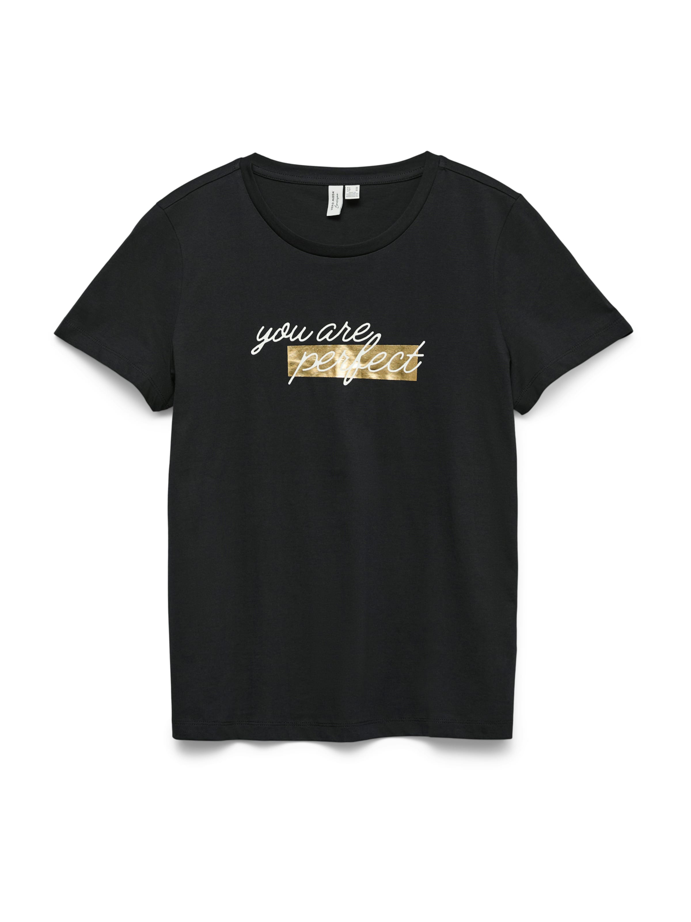 VERO MODA Póló 'VMIDEA' - fekete: elől