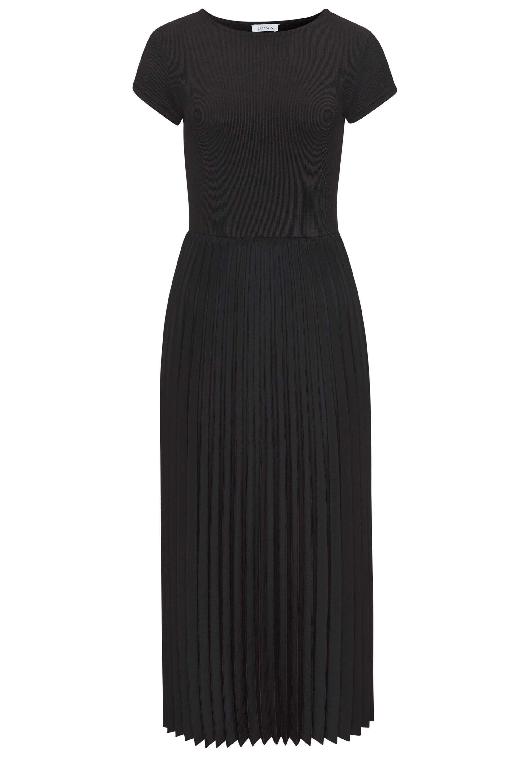 LASCANA Платье в Черный: спереди