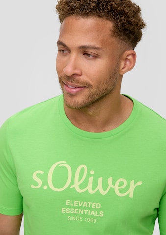 T-Shirt s.Oliver Red Label Big & Tall en vert