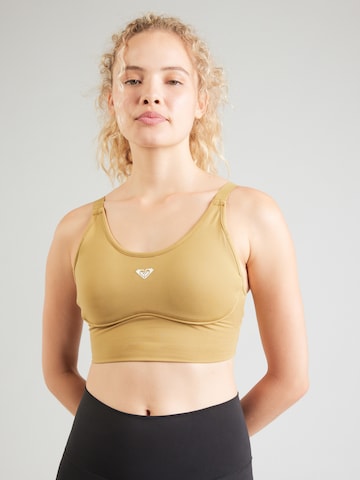 Bustino Reggiseno sportivo 'HEART ATTITUDE' di ROXY in marrone: frontale