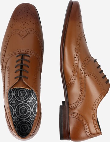 BURTON MENSWEAR LONDON Buty sznurowane 'Benson' w kolorze brązowy