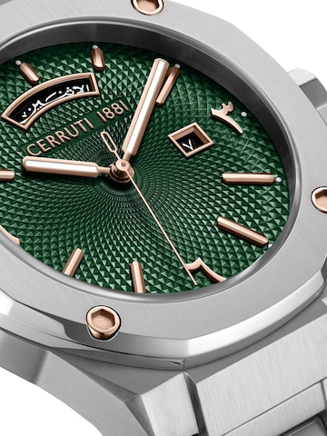 CERRUTI 1881 Analoog horloge 'Date watch Razzuolo' in Groen