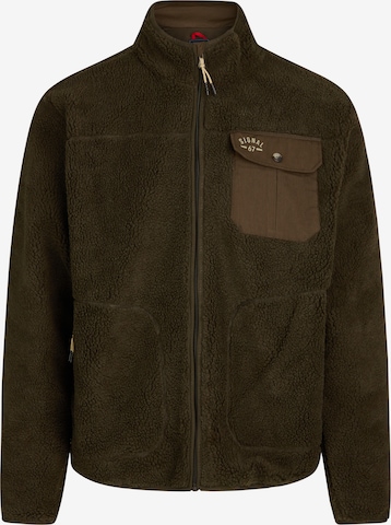 Signal Fleece Jacket 'Teddy' in Green: front