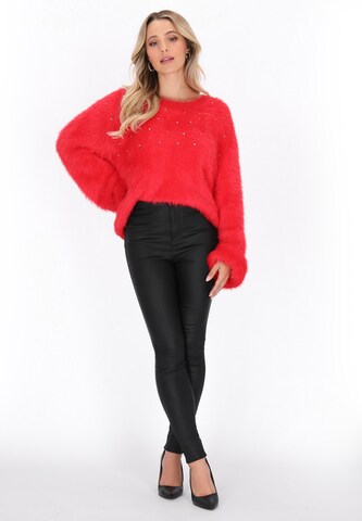 Pull-over faina en rouge