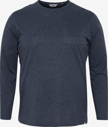 !Solid Langarmshirt 'Bedon' in Blau: predná strana