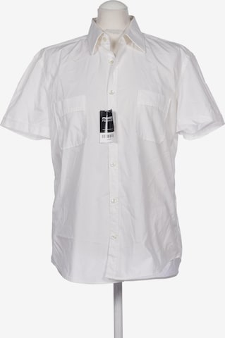 BOSS Black Button Up Shirt in L in White: front