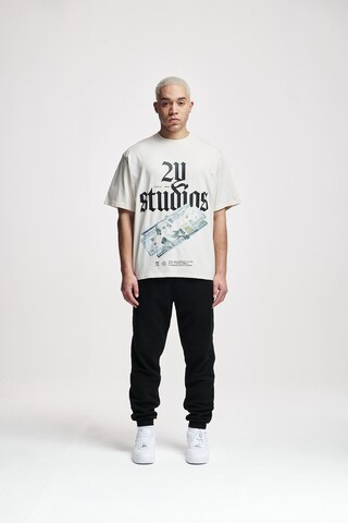 2Y Studios T-shirt 'Razor' i vit