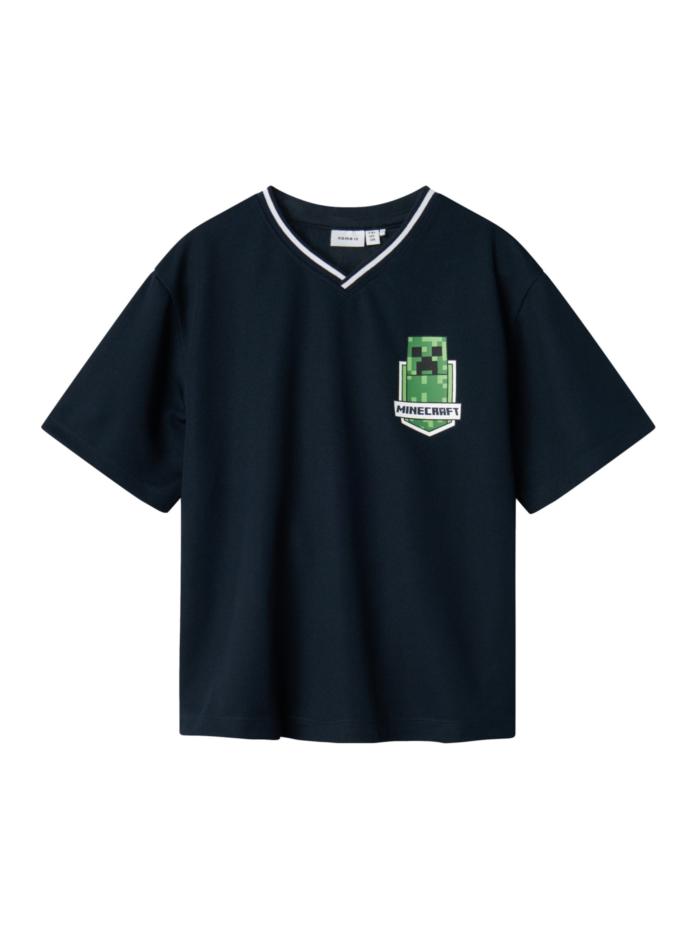 T-Shirt 'Mose Minecraft' NAME IT en bleu : devant