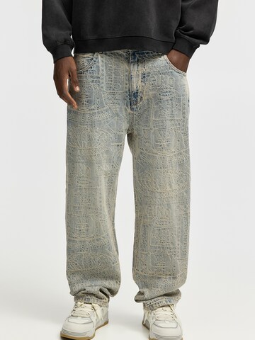 Pull&Bear Loosefit Jeans i blå: forside